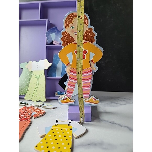Melissa & Doug MAGGIE LEIGH Wooden Dress Up Puzzle Toy Magnetic Ages 3 And Up - Picture 2 of 10